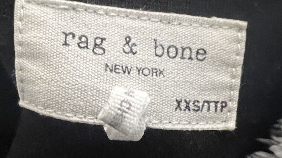 Rag & Bone 1/4 Zip Long Sleeve Pullover Sweater 2XS