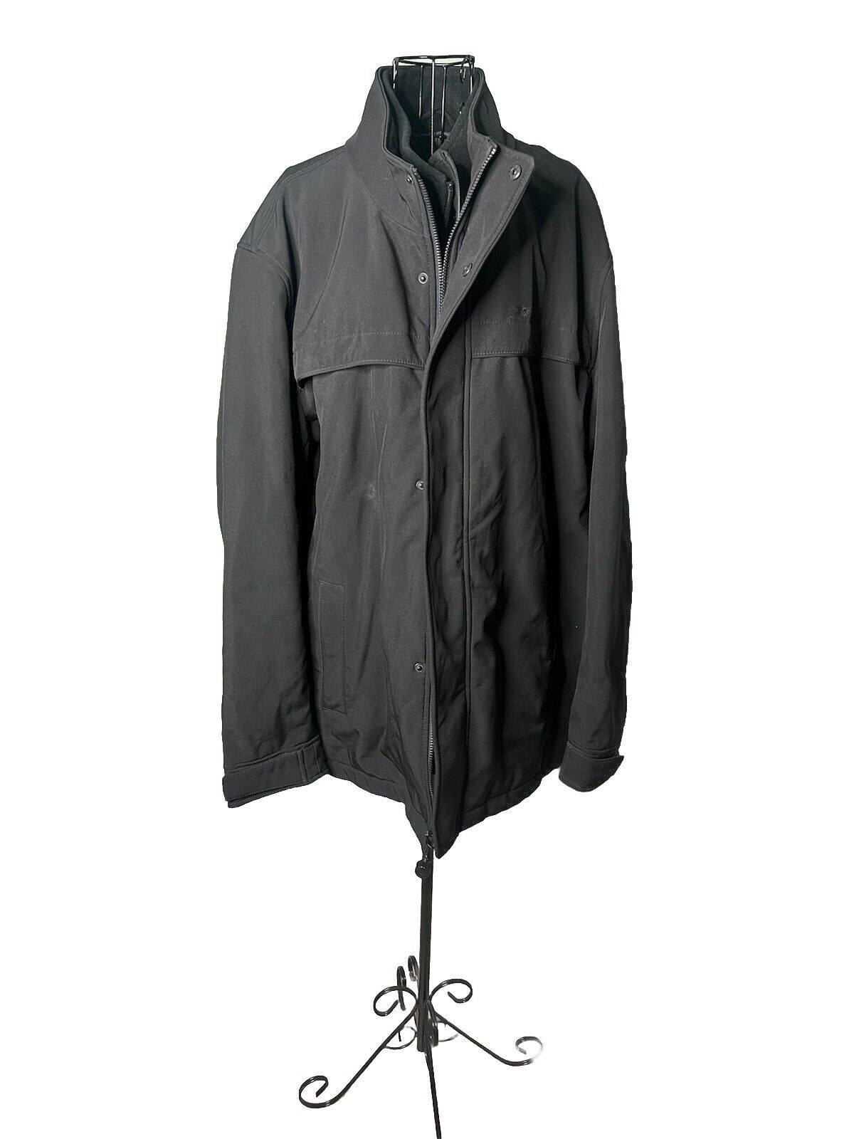 Dockers Men's Size 2XL Black Full Zip Long Sleeve Jacket Make An Offer