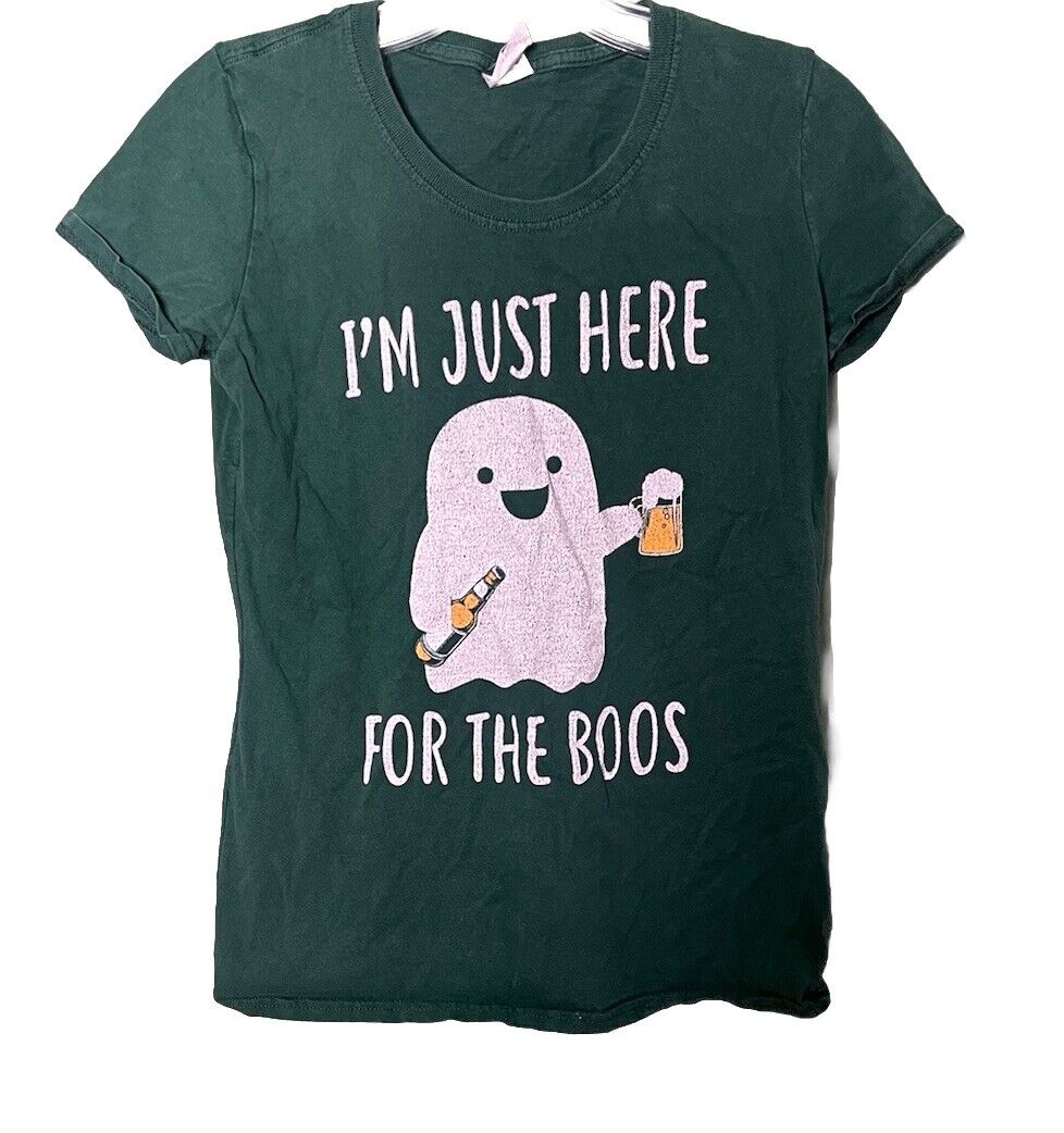 I Am Just Here For The Boos GHOST BEERS T SHIRT SIZE SMALL