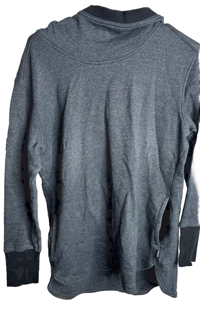 RBX Hoodie Size medium Gray Knit Polyester Long Sleeve