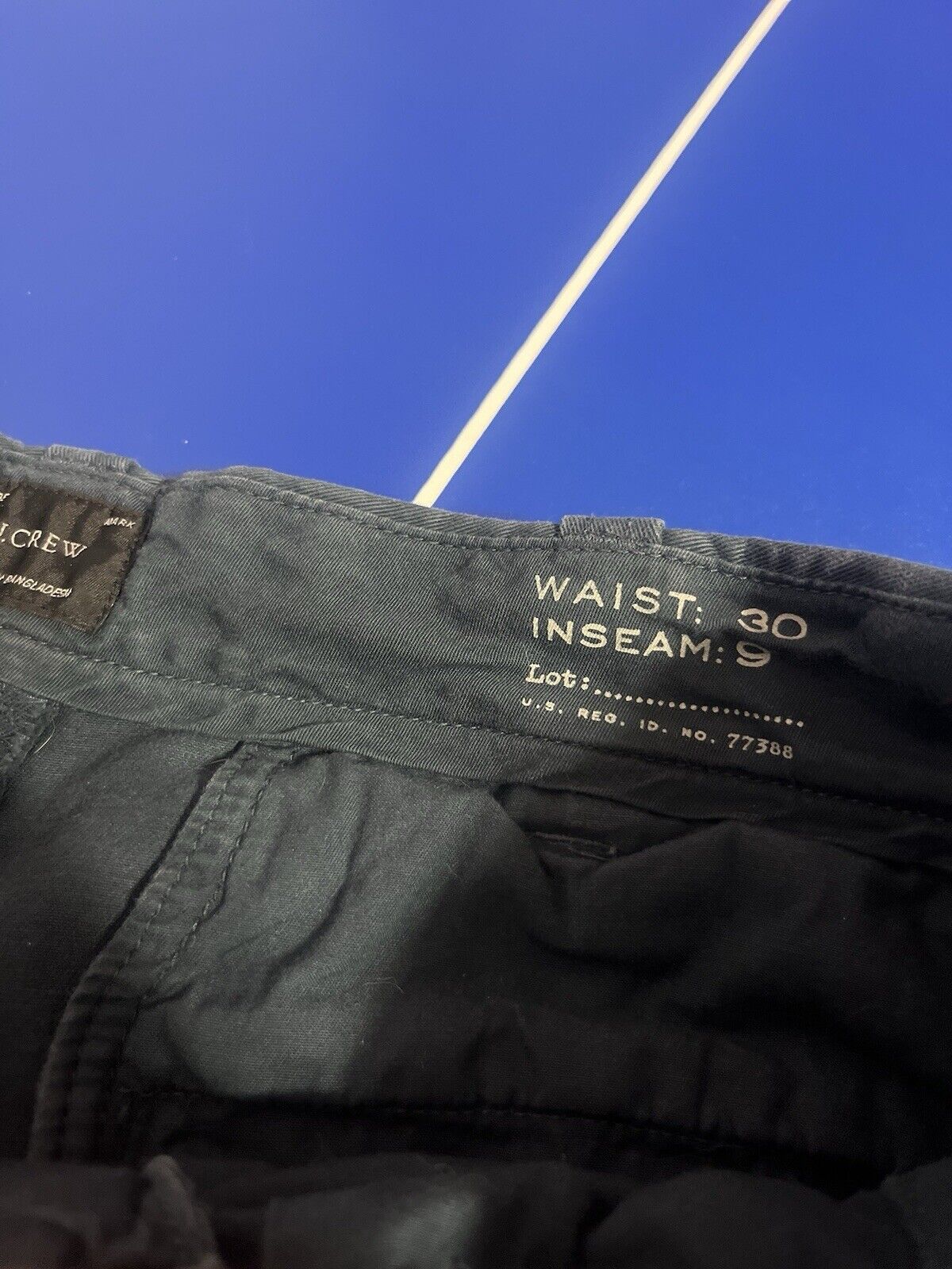 J. Crew Shorts Mens 30x9 Dark Blu Flex Preppy Cotton Chino Men