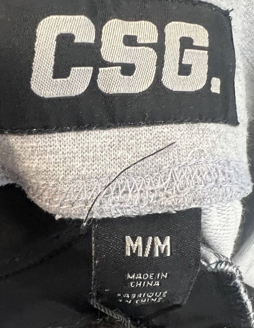 CSG Men’s Medium Gray Knit Shorts -Athletic Wear, Comfort Fit”