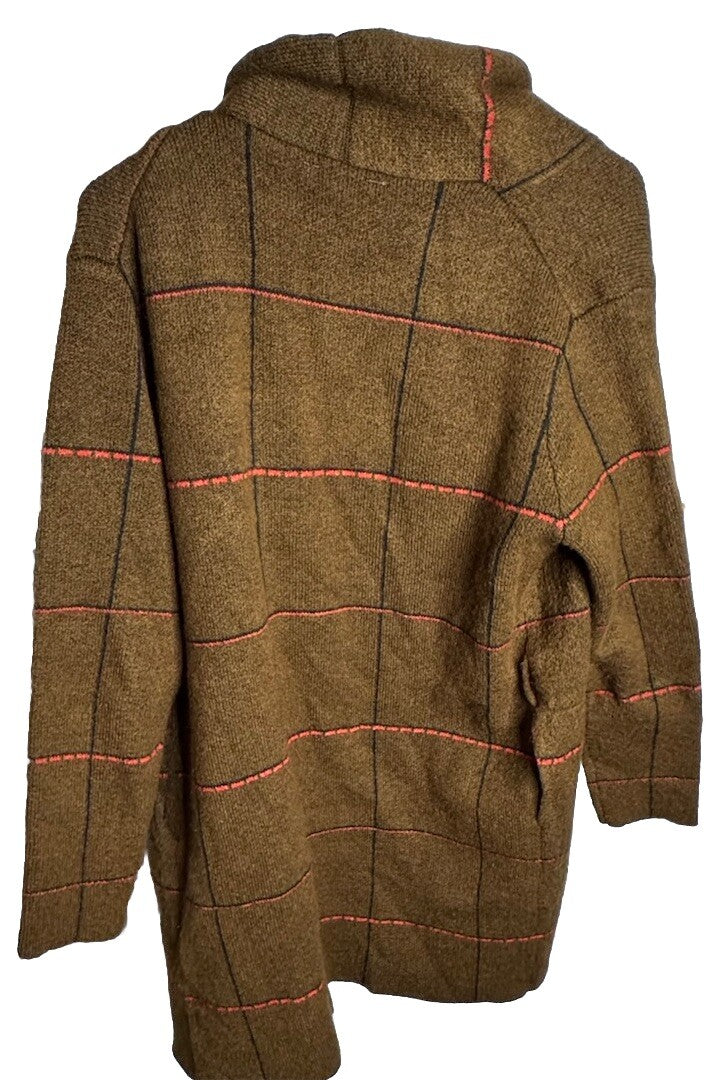 Time and Tru Coat Women Wool Funnel Neck Size MEDIUM 8/10