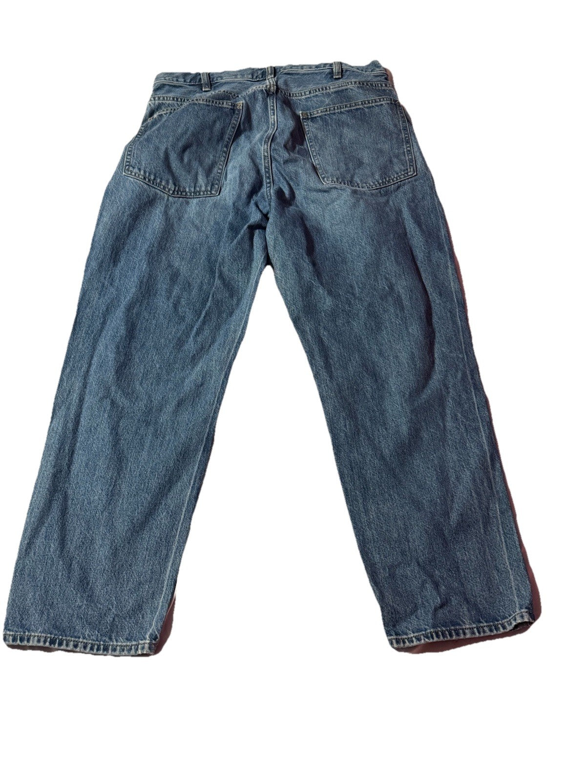 Uniqlo Womens Relaxed Fit Straight Leg Jeans Size 33
