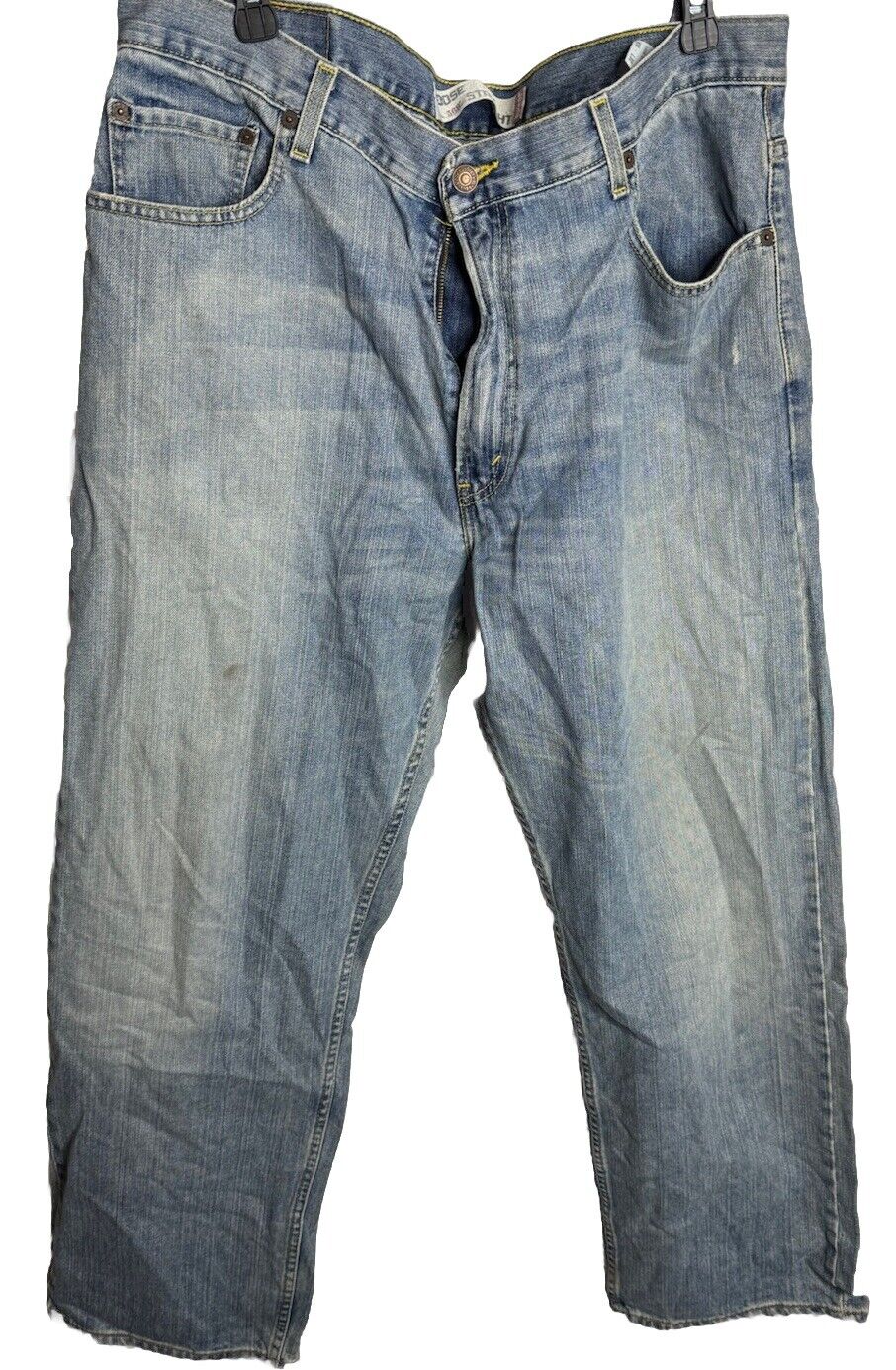 Levis 569 Jeans 36x32 Mens Blue Denim Loose Fit Straight Leg Medium Wash Pockets