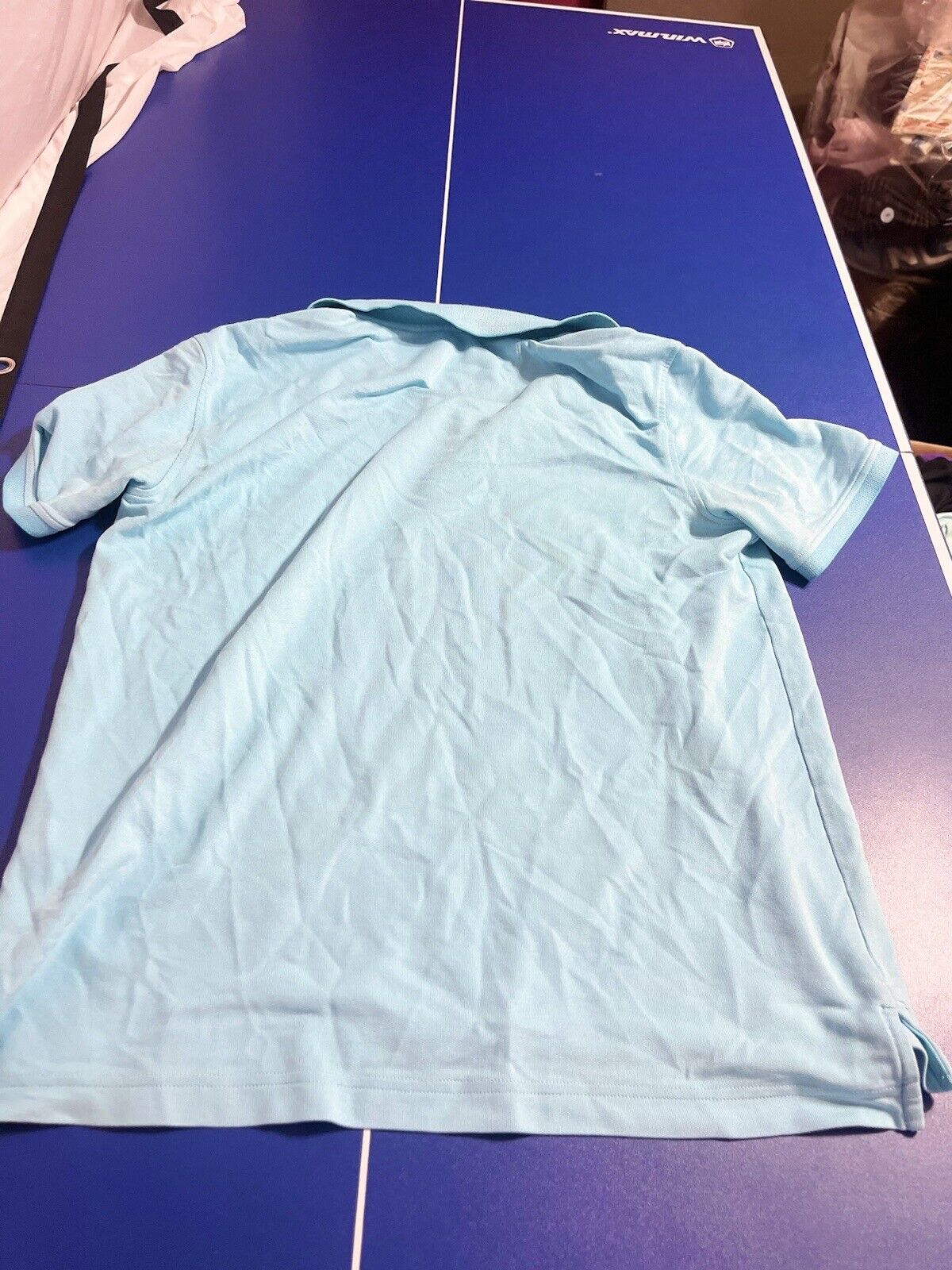 Mens Izod Advantage Performance Natural Stretch Polo Shirt Light Blue Size L