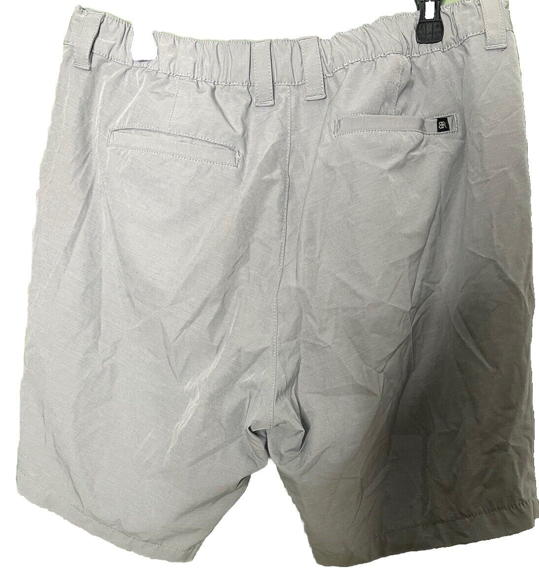 Banana Republic Shorts Mens 36 Gray Chino Flat Front
