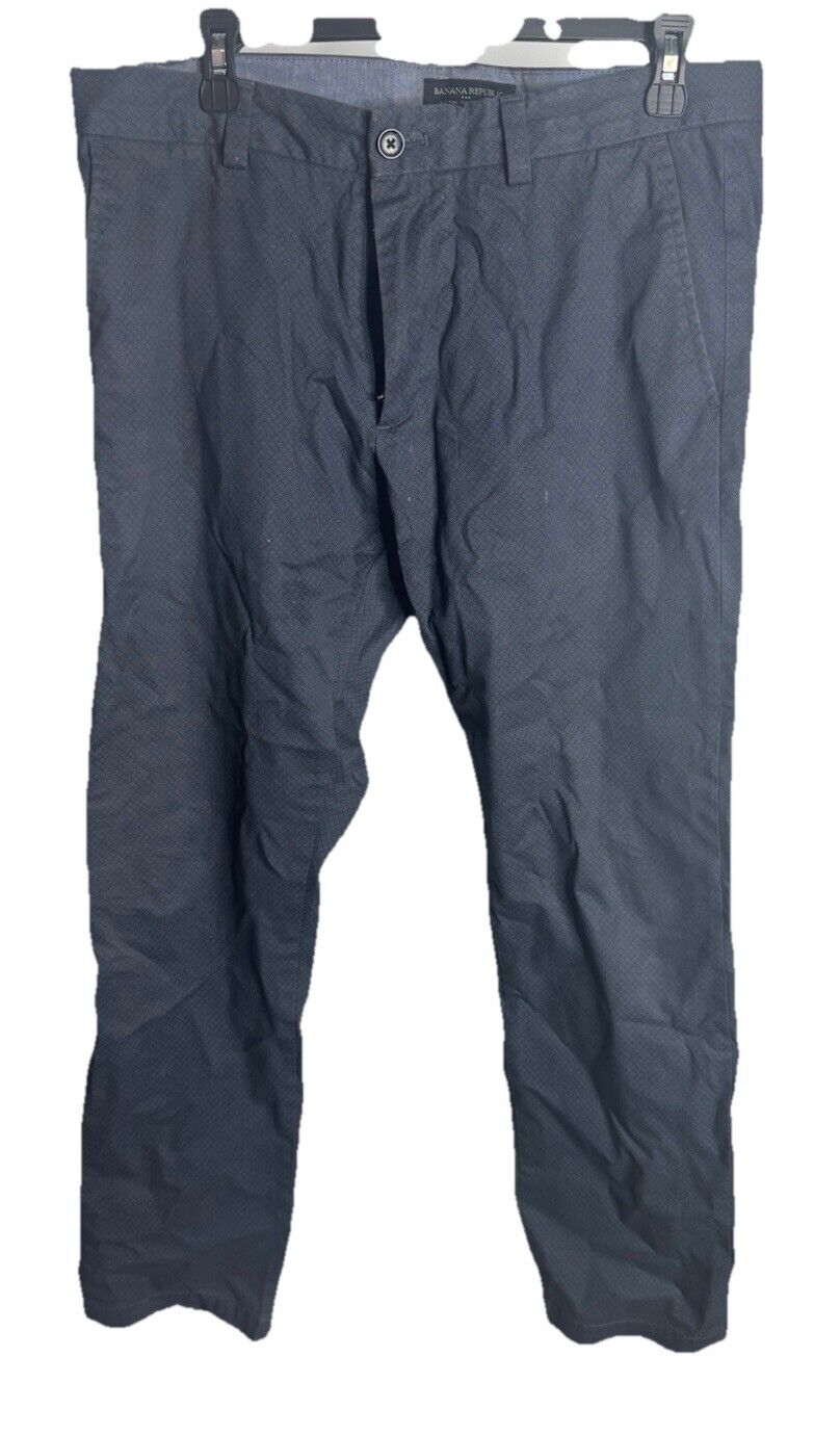 Banana Republic Kentfield Pants Mens 33 x 30 Flat Front Chinos