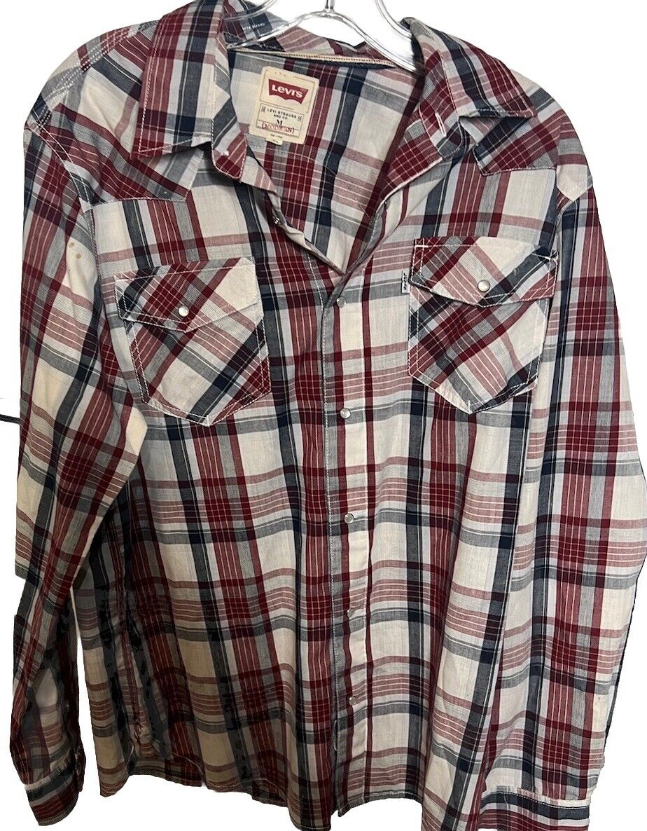 Levis Button up Shirt Mens Size Medium