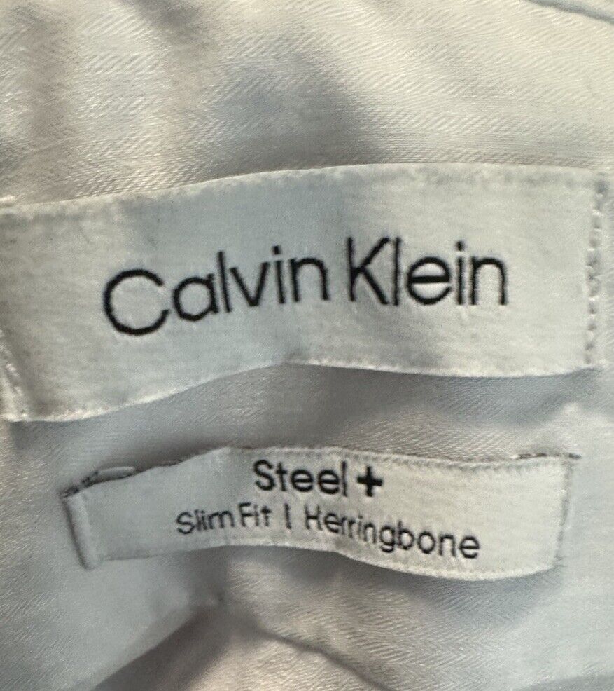 Calvin Klein Slim Fit Stretch Dress Shirt Men's XL 17 34/35 Button
