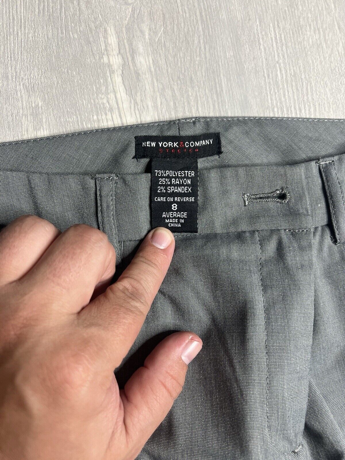 New York Company Womens Pants Size 8 Gray
