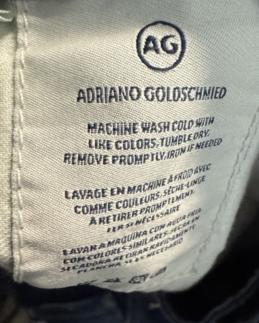 AG Adriano Goldschmied Jeans Mens 40 Blue Protege Straight Leg Stretch Denim