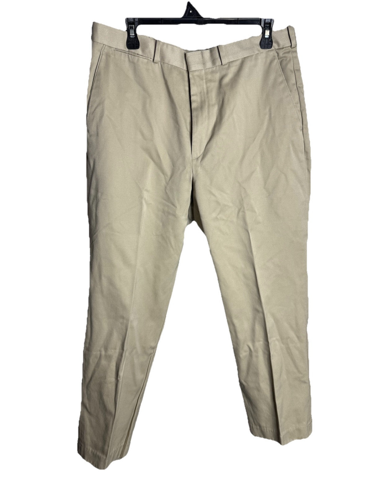 Lands' End Traditional Fit Pants Men's 34x30 Tan Cotton Chino Casual