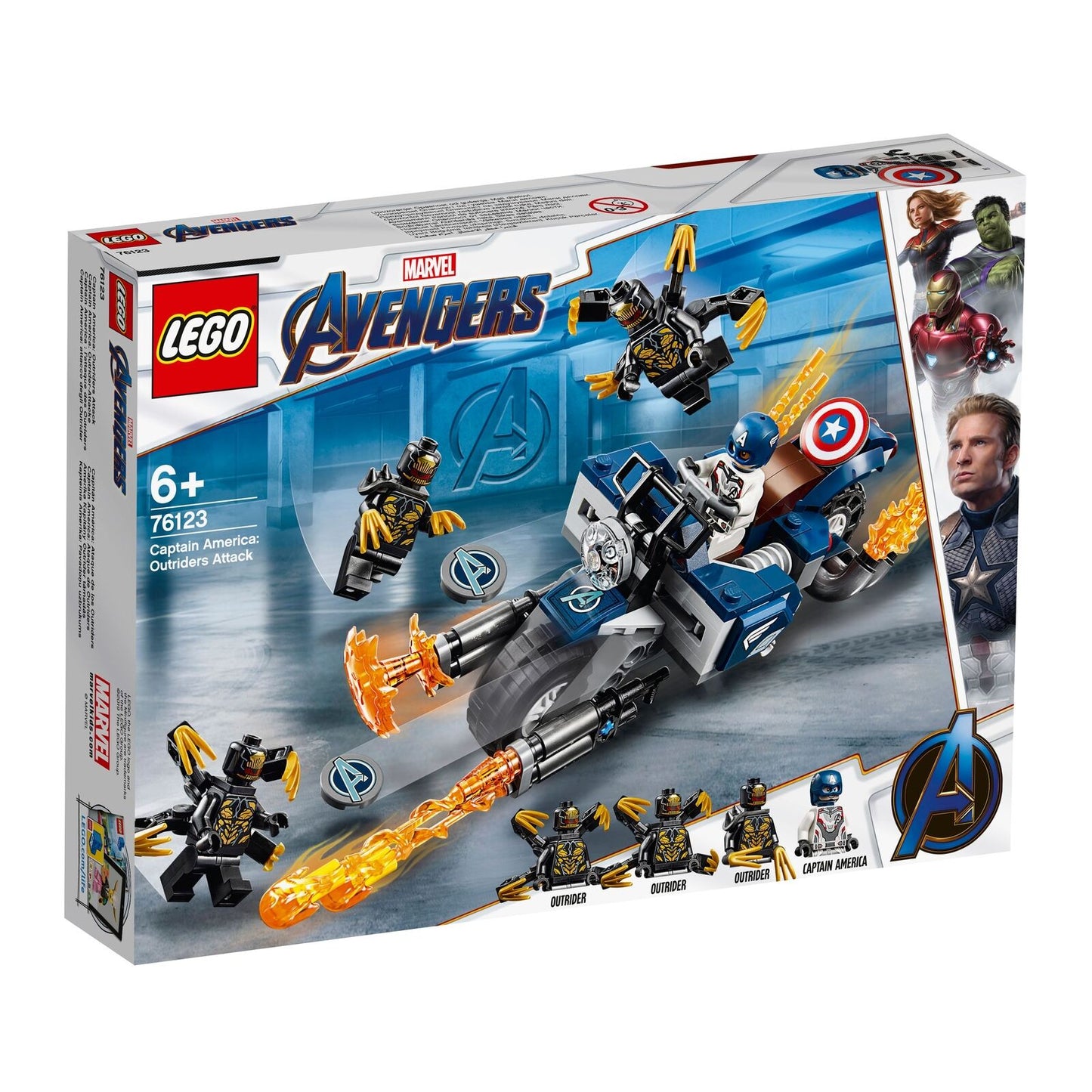 LEGO Super Heroes: Captain America: Outriders Attack (76123), Never Opened, Rare