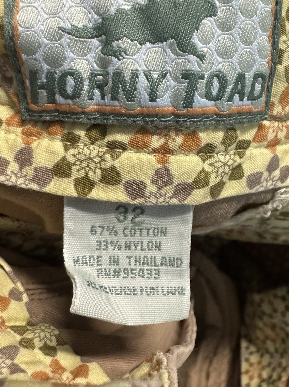 Horny Toad Cotton Flat Front Casual Chino Shorts (Men's 32)
