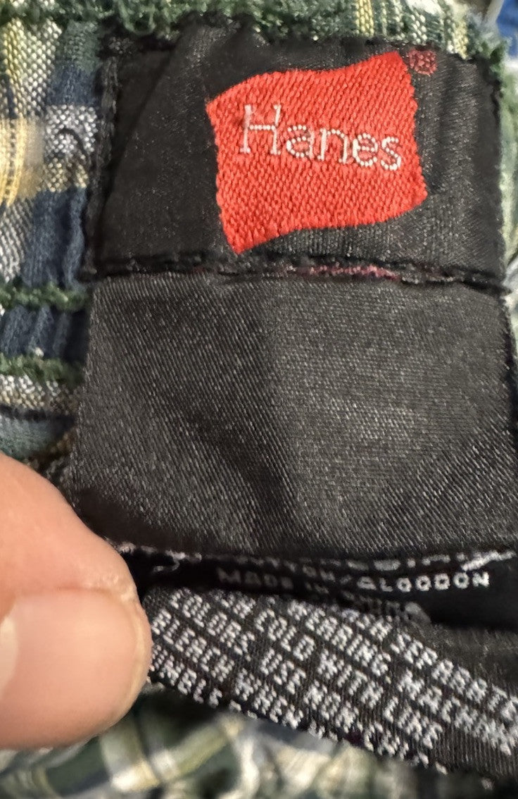 Hanes Men's Lightweight Yarn Dyed Flannel Sleep Pajama Lounge Pants for Men M