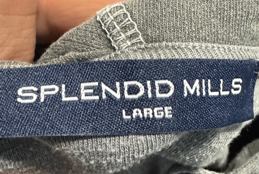Splendid Mills Hoodie Mens Large Pocket Stretch Cotton Faded