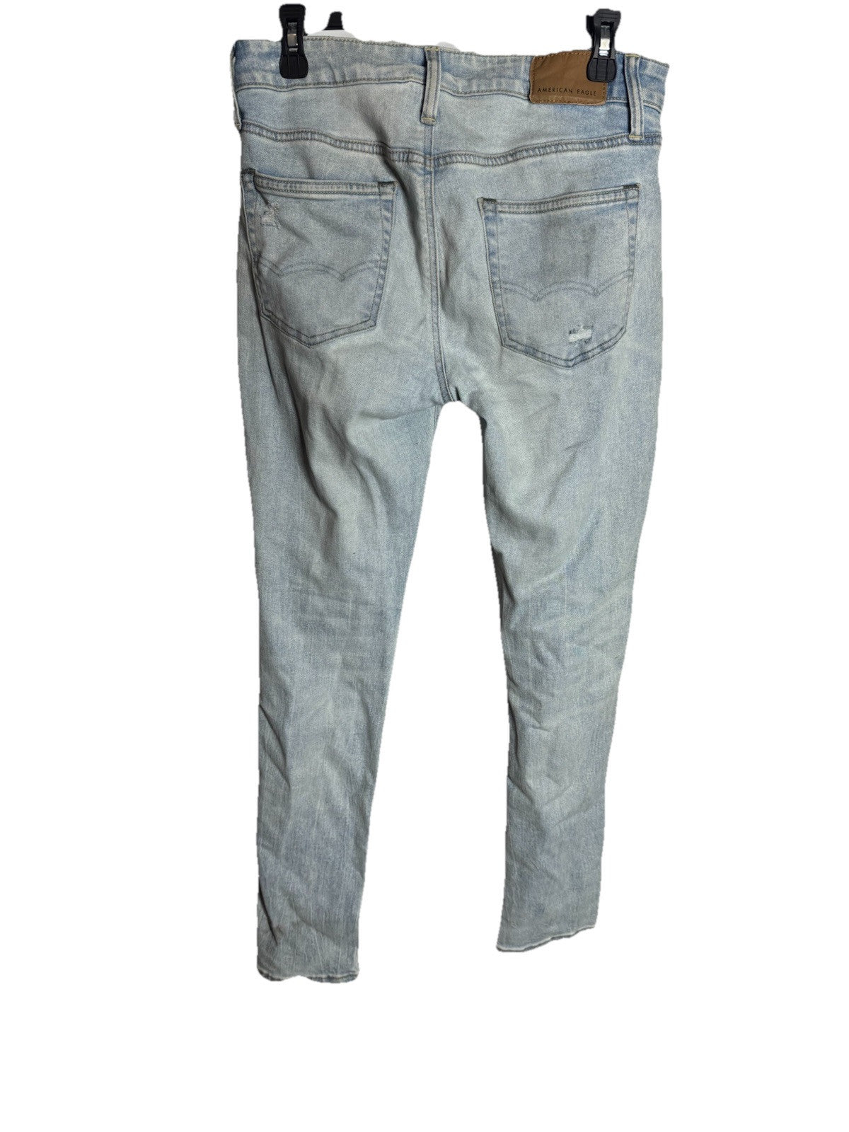 American Eagle Jeans Sz 30x32 Mens Blue Cotton Pants Denim Low Rise Bootcut