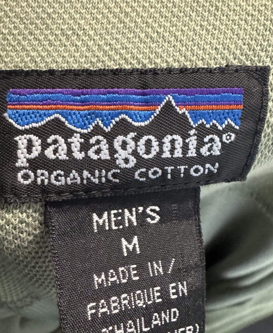 Patagonia Mens Polo Shirt Short Sleeve Cotton Blend Medium