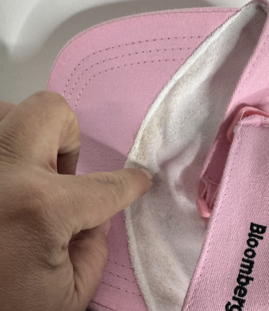 Breast Cancer Awareness Pink Cotton Adjustable Embroidered Visor Cap Hat