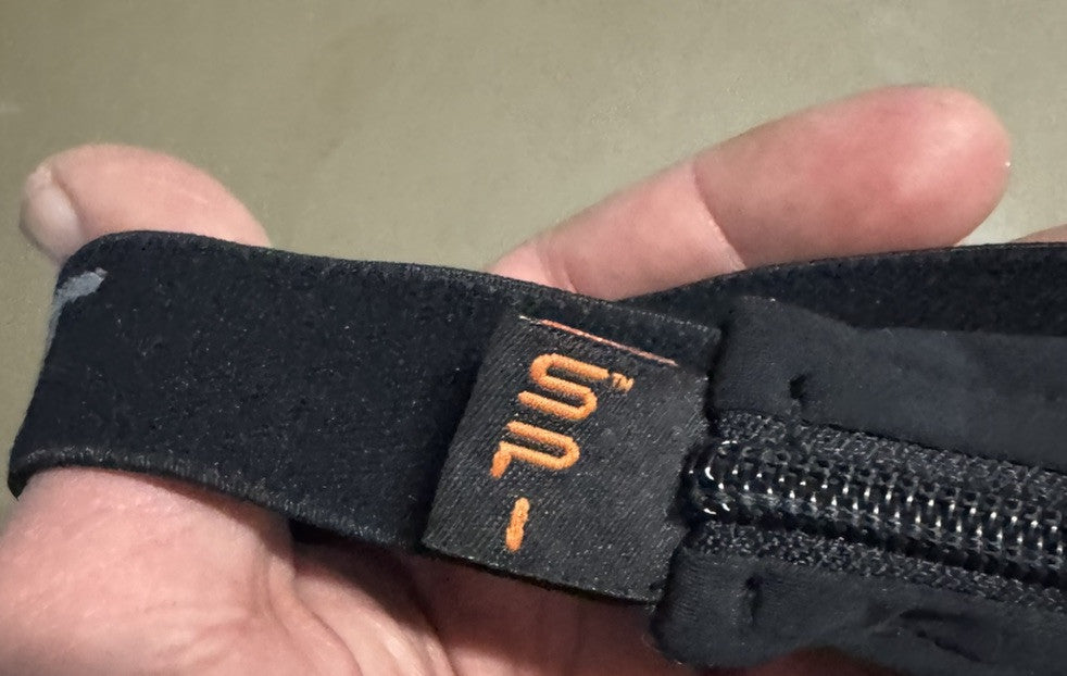 SPIbelt Basic Black Zippered Fanny Pouch - Size 24” - 47” Waist - Trail Running