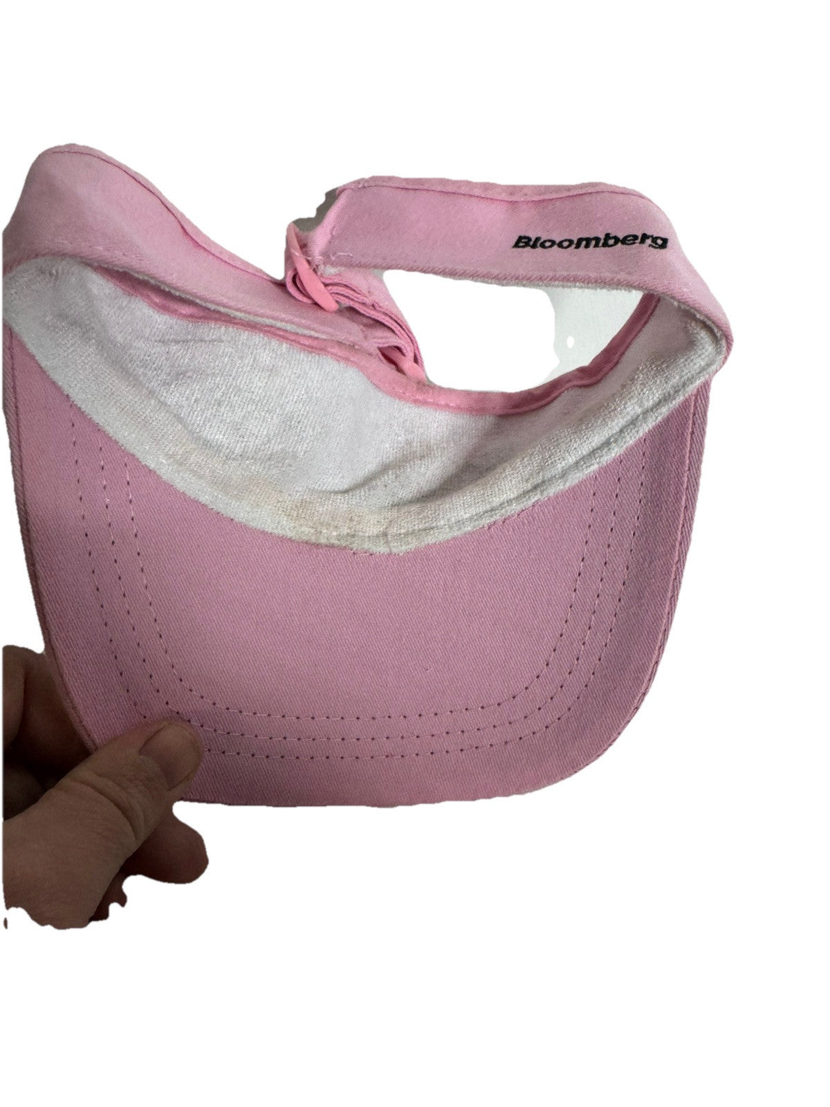 Breast Cancer Awareness Pink Cotton Adjustable Embroidered Visor Cap Hat