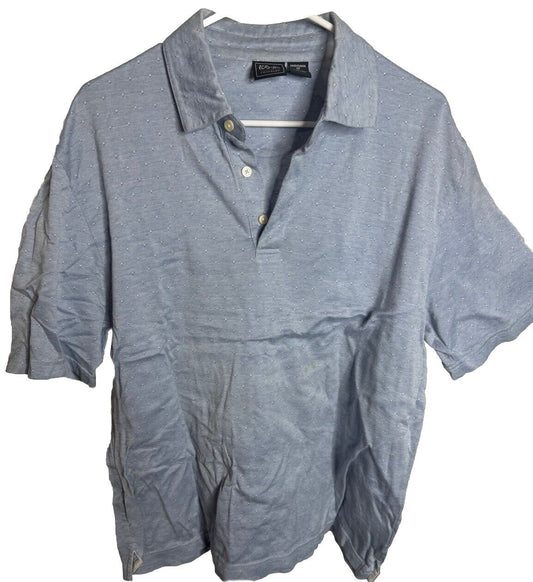 Jos A Bank Shirt Mens Large Polo Casual Button Short Sleeve Collared Travel