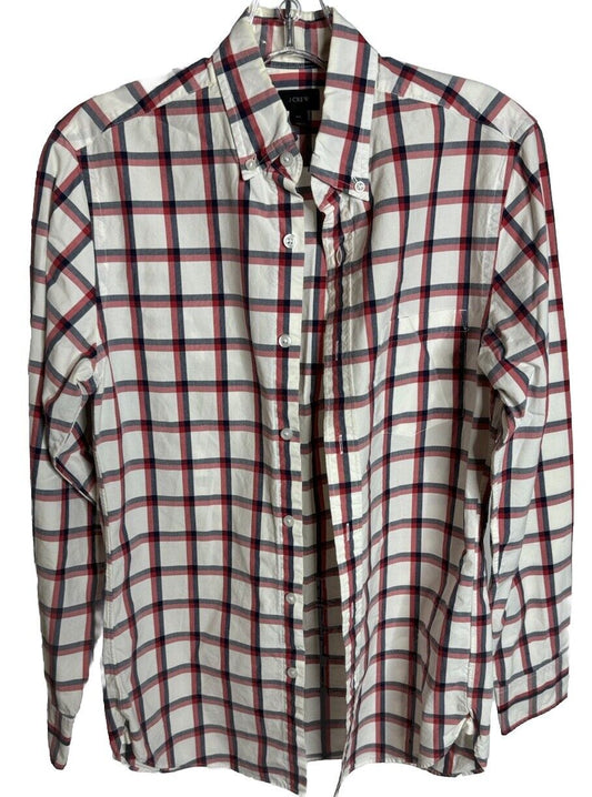 J Crew Flannel Shirt Xs Slim Fit Long Sleeve Button Down Multicolor Check