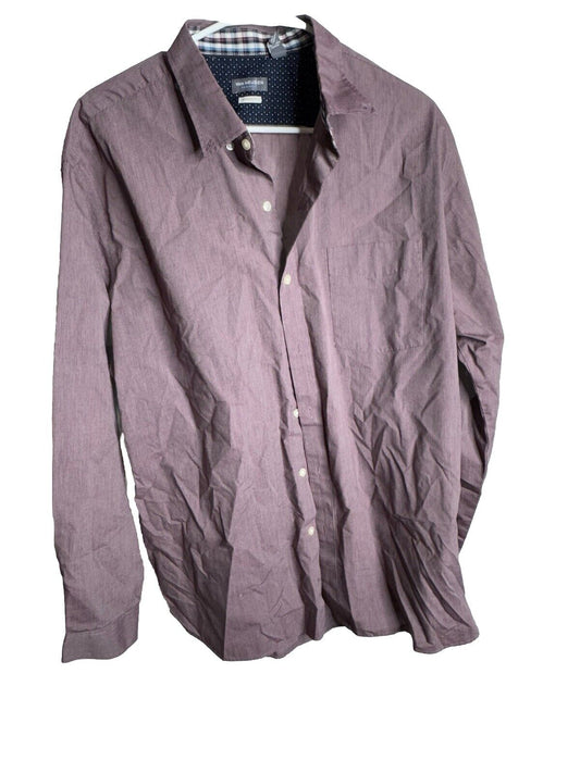 Men's Van Heusen Flex  Button Down Dress Shirt  XL 17-17.5