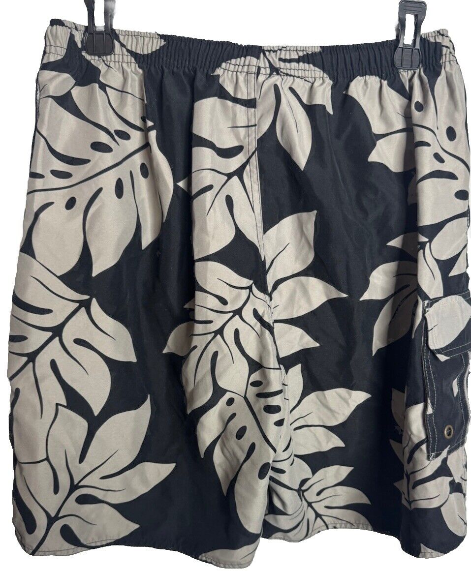 Hawaiian Performance Surfwear Board Shorts Mens Size Medium Floral Surfer Beach