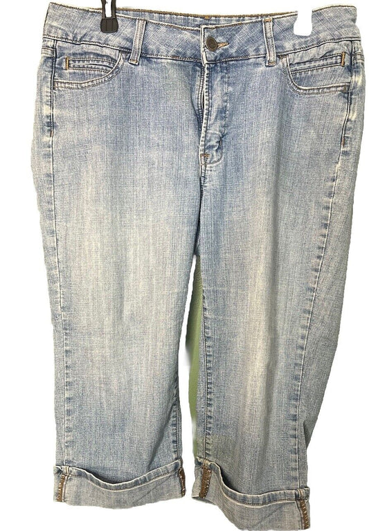 Vintage Lee Riders Jeans Womens 14 M Light Blue Denim