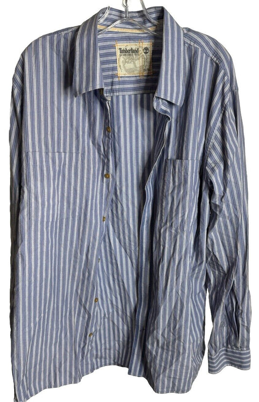 Mens Timberland Shirt Size 2XL Long Sleeve Button Up