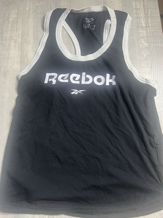 Women's Reebok Racerback Black Workout Tank Top Size S