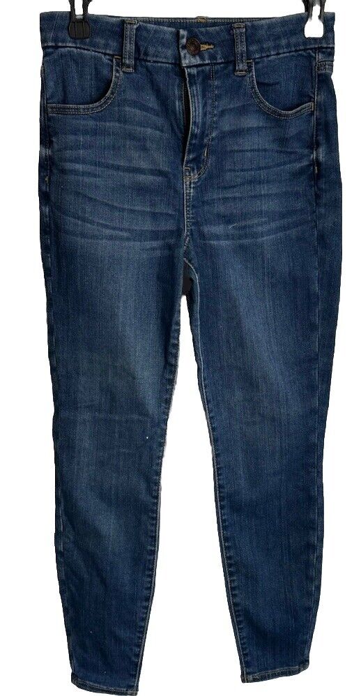 AE American Eagle Highest Rise Jegging Crop Distressed women jeans size 4