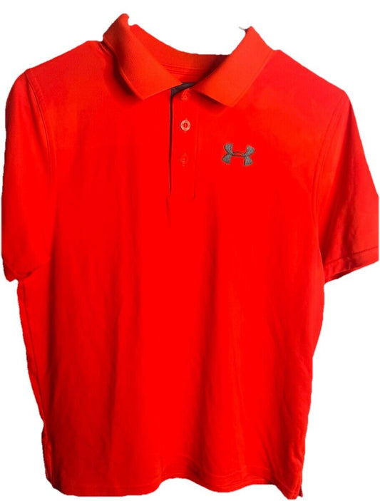 Boys YXL Under Armour Polo Heat Gear Shirt