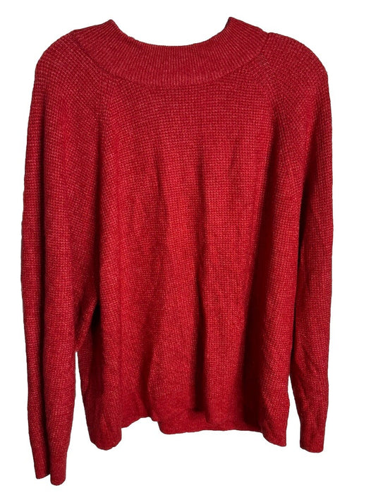Vintage Gap Cotton Red Sweater Size XL Knit Jumper Pullover Crewneck