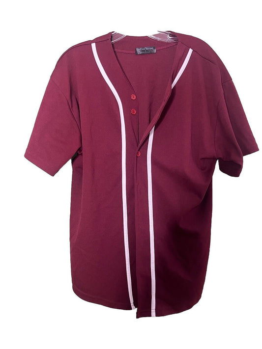 Hat and Beyond Mens Baseball Jersey SIZE LARGE