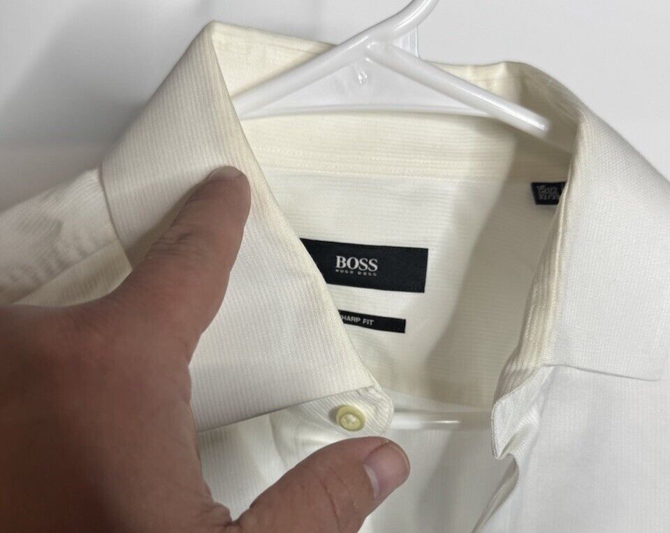 Hugo Boss Men's 15.5 32/33 Long Sleeve Button Up Dress Shirt