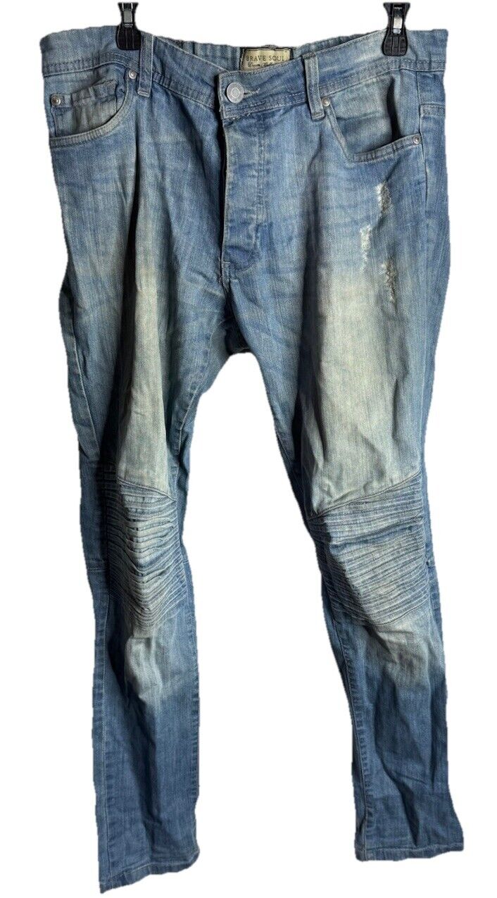 Brave Soul Men’s  Skinny Jeans Denim Studio Collection Casual Size 32