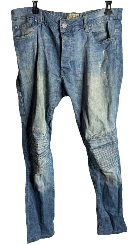 Brave Soul Men’s  Skinny Jeans Denim Studio Collection Casual Size 32