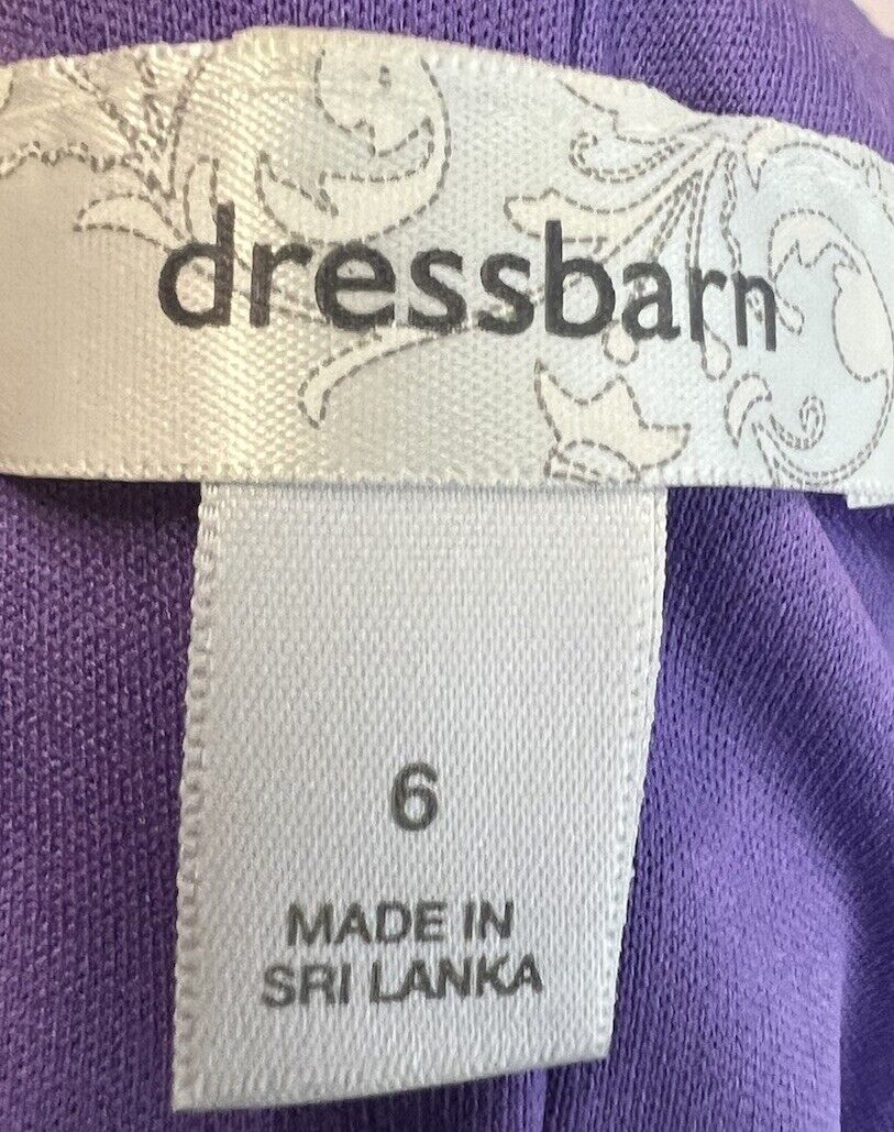 Dress barn women’s size 6 sleeveless fit and flare dress floral pattern