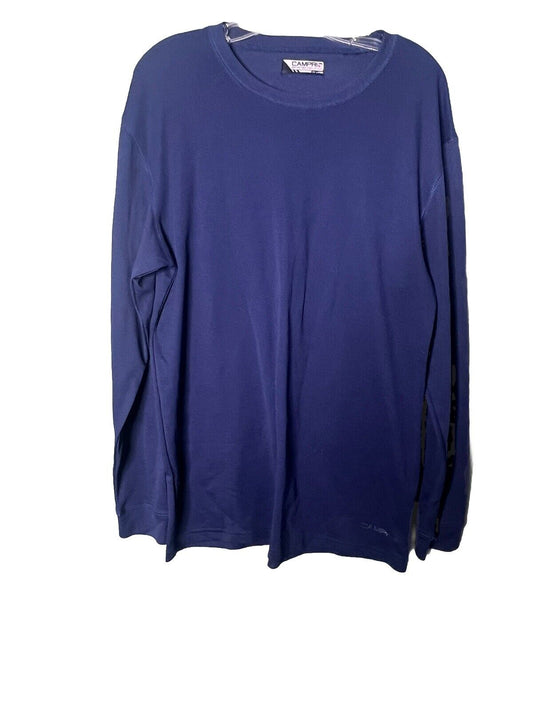 Campri Mens Base Layer Top Blue 2XL Thermal Long Sleeves T Shirt/USED MAKE OFFER