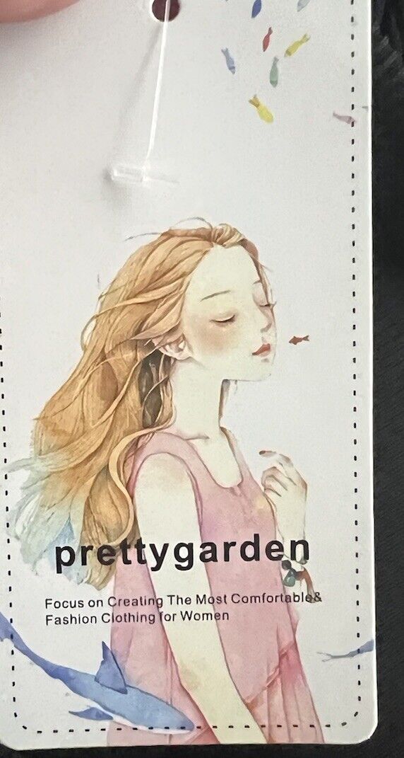 NEW Pretty Garden Black Dressy Casual XL