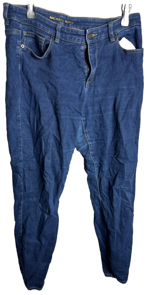 Womens Michael Kors High Rise Skinny  Selma Jeans, Size 10, Dark Wash