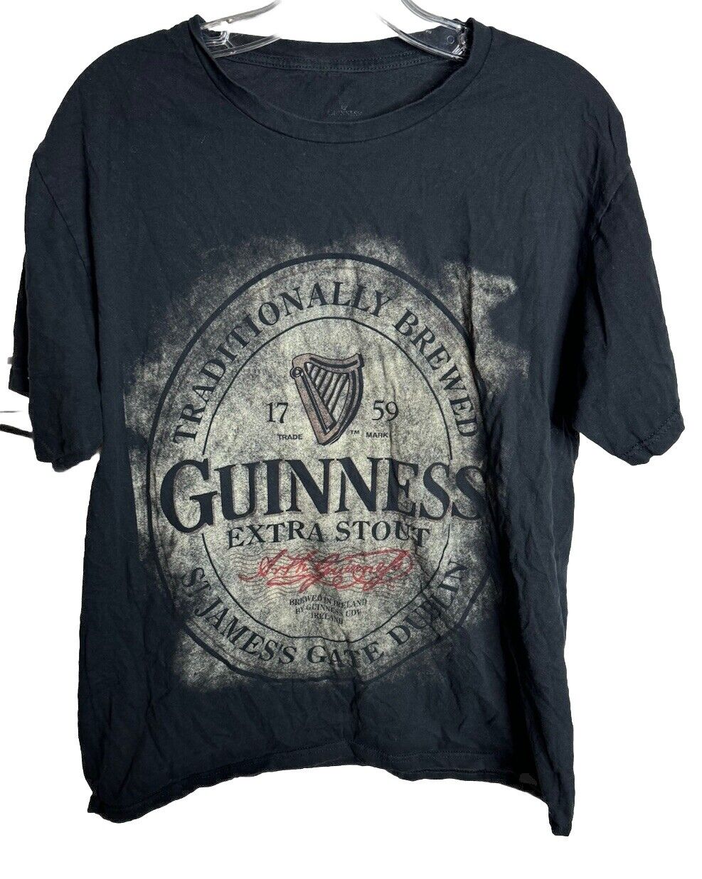 Guinness Brand black Guinness graphic men's  T-SHIRT No Size Feels Like Medium