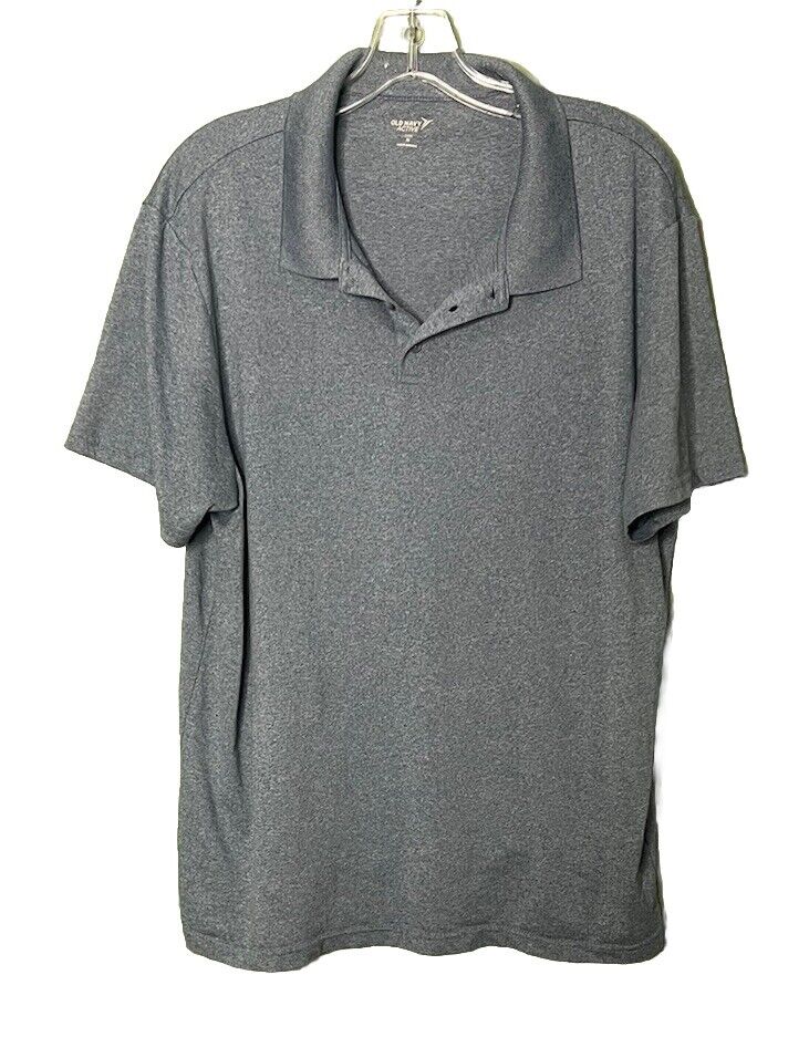 Old Navy Active Mens Polo Shirt Short Sleeve Blue Go Dry Size XL