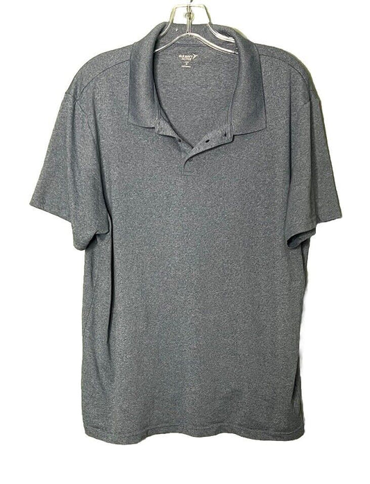 Old Navy Active Mens Polo Shirt Short Sleeve Blue Go Dry Size XL