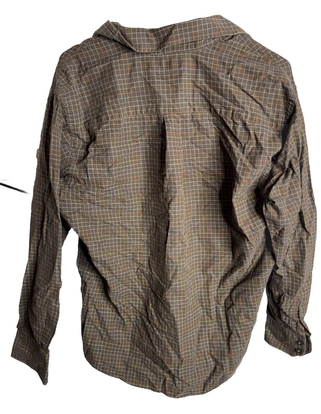 Grant Thomas Long Sleeve Button-Down Plaid Shirt Size medium
