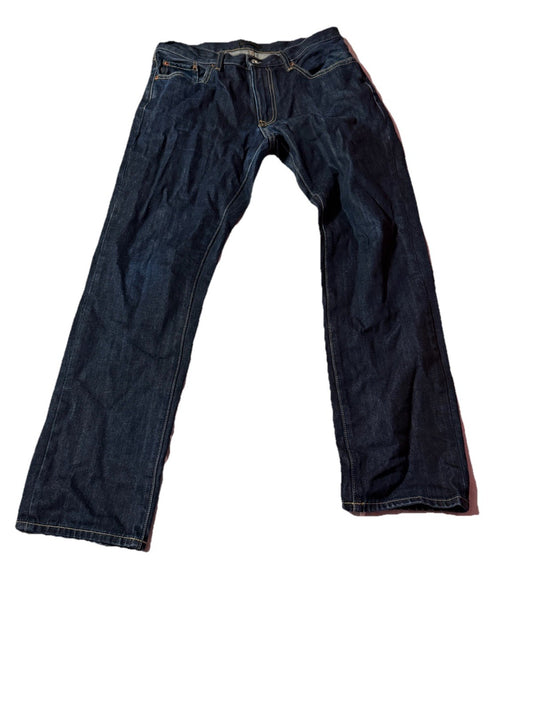 Uniqlo 33x32 Dark Wash Jeans Straight Denim 100% Cotton EUC