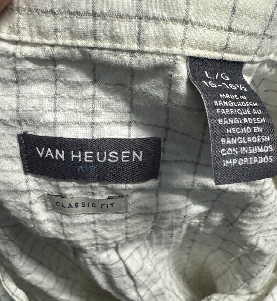 Van Heusen  Shirt Lg. 16/16.5 Lightweight Very Soft